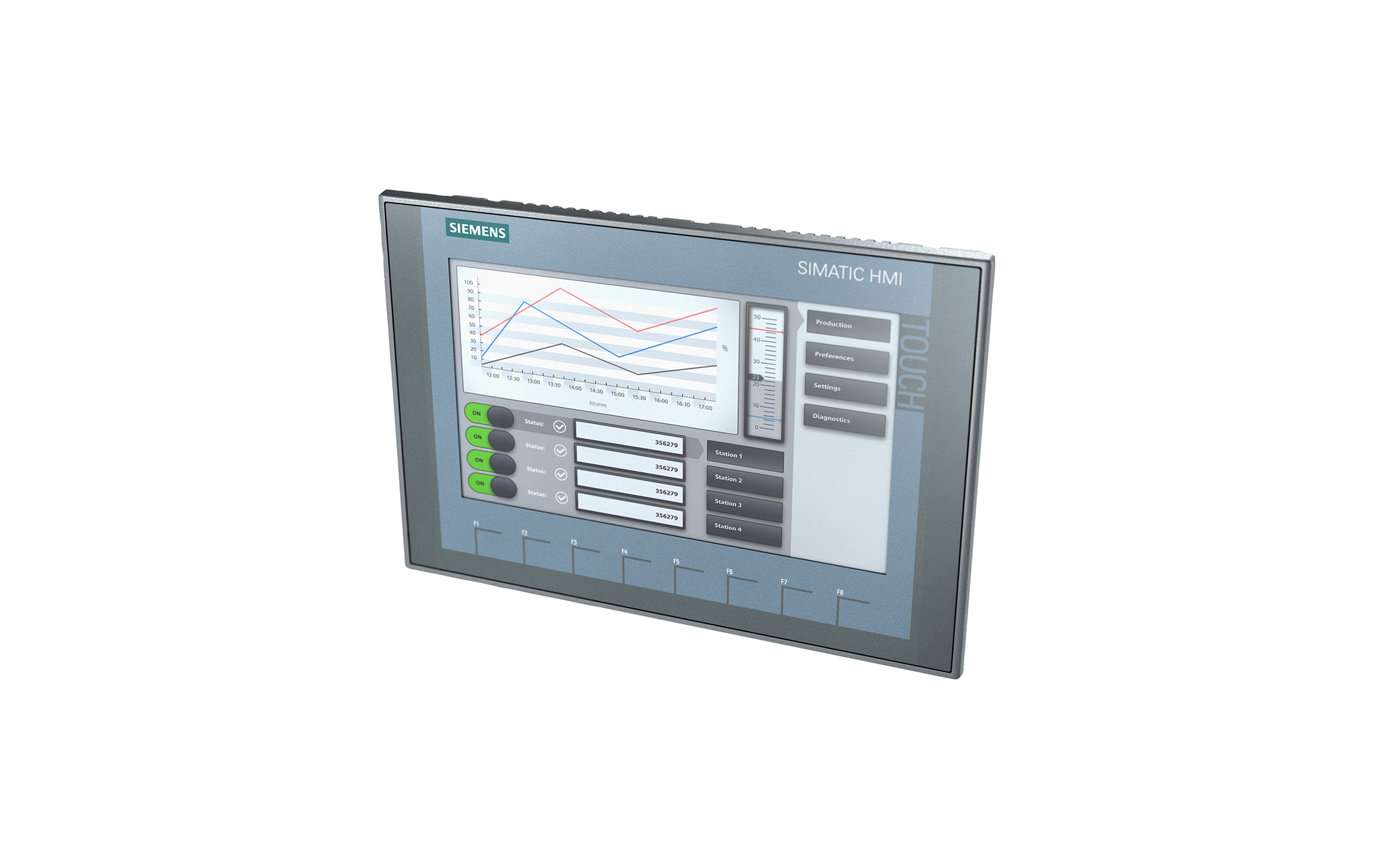 اچ‌ ام آی زیمنس SIMATIC HMI, KTP900 BASIC با کدفنی 6AV2123-2JB03-0AX0