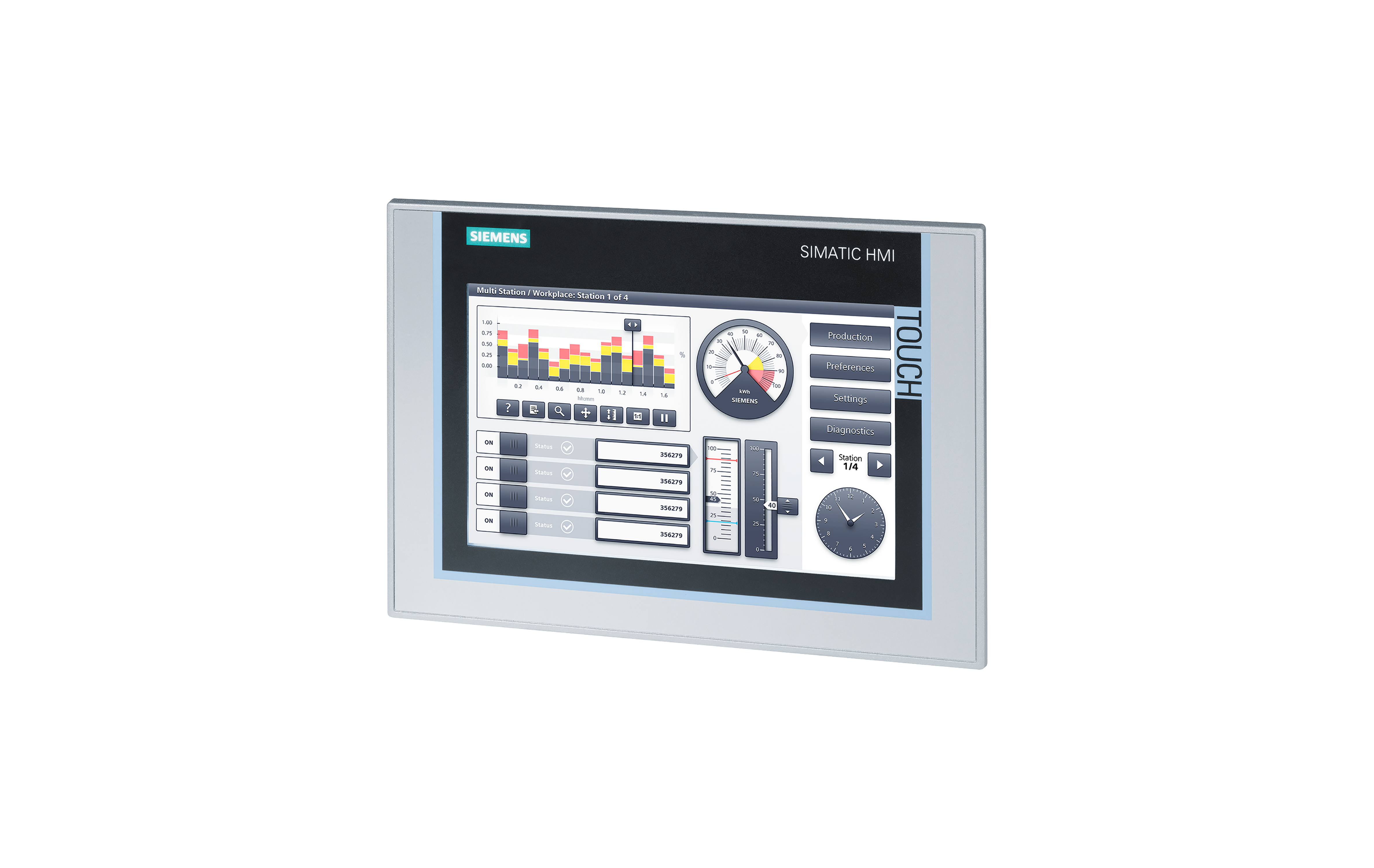 اچ‌ ام آی زیمنس SIMATIC HMI, TP900 Comfort با کدفنی 6AV2124-0JC01-0AX0