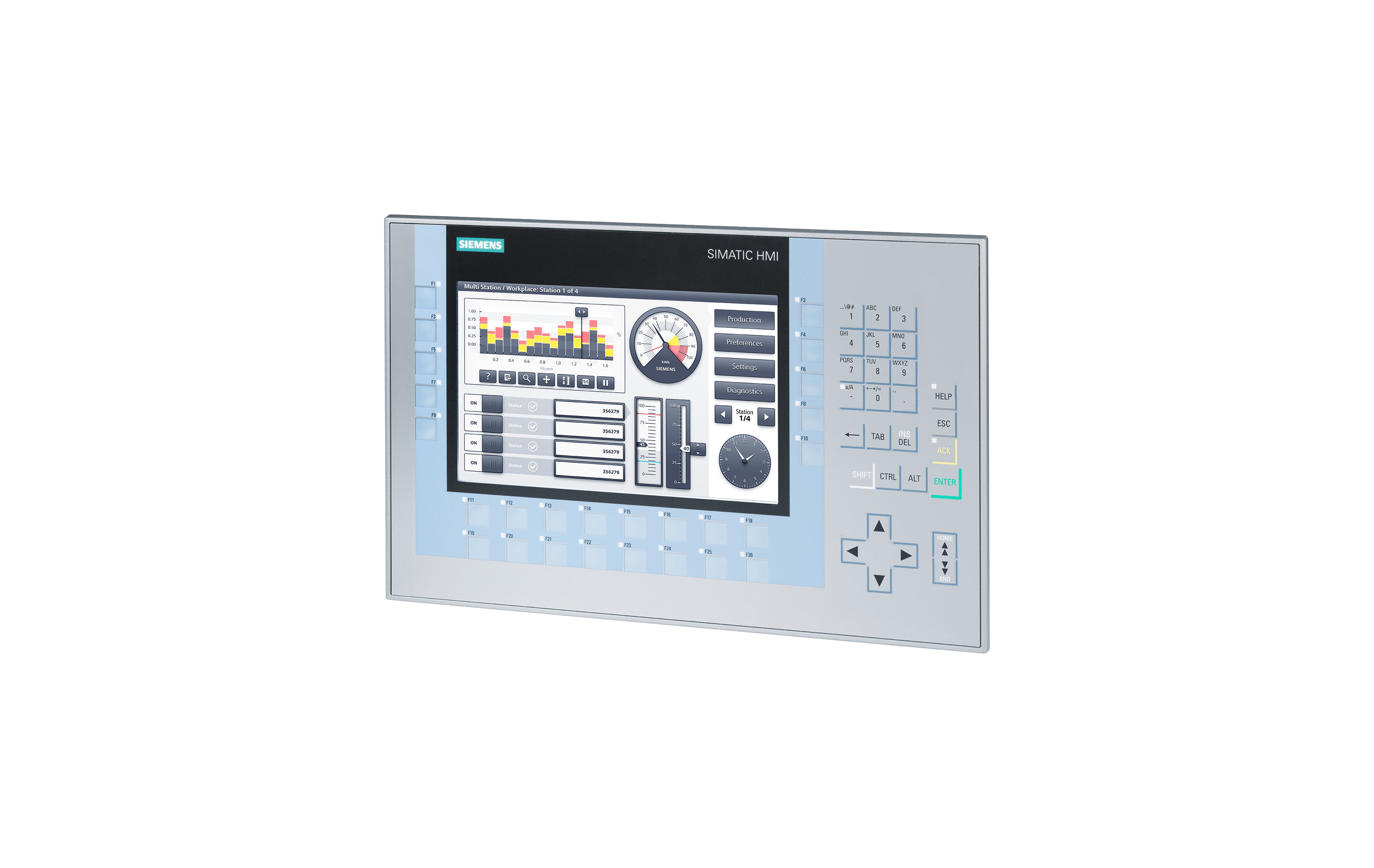 اچ‌ ام آی زیمنس SIMATIC HMI, KP900 Comfort با کدفنی 6AV2124-1JC01-0AX0