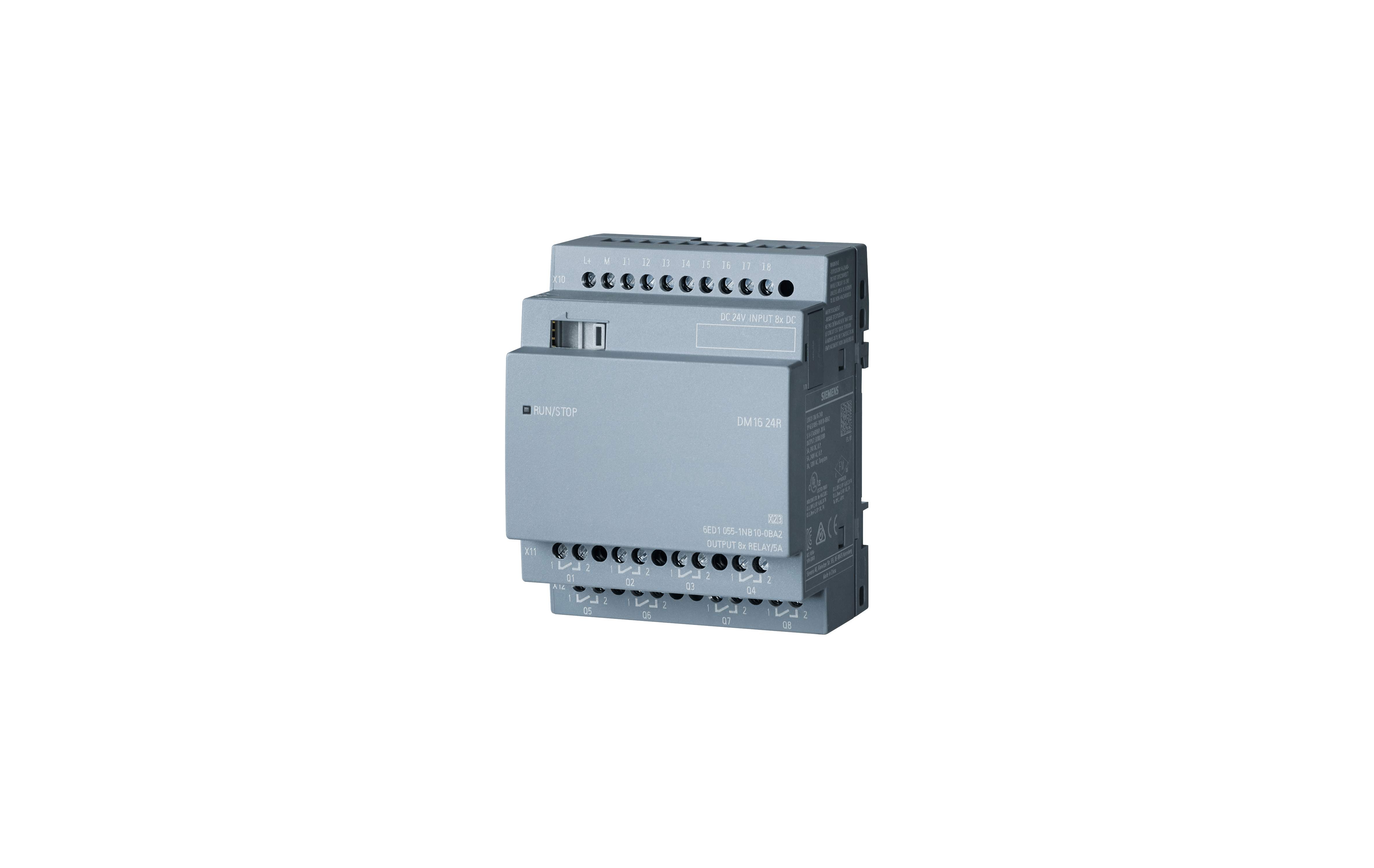 کارت لوگو! زیمنس مدل LOGO! DM16 24R با کد فنی 6ED1055-1NB10-0BA2
