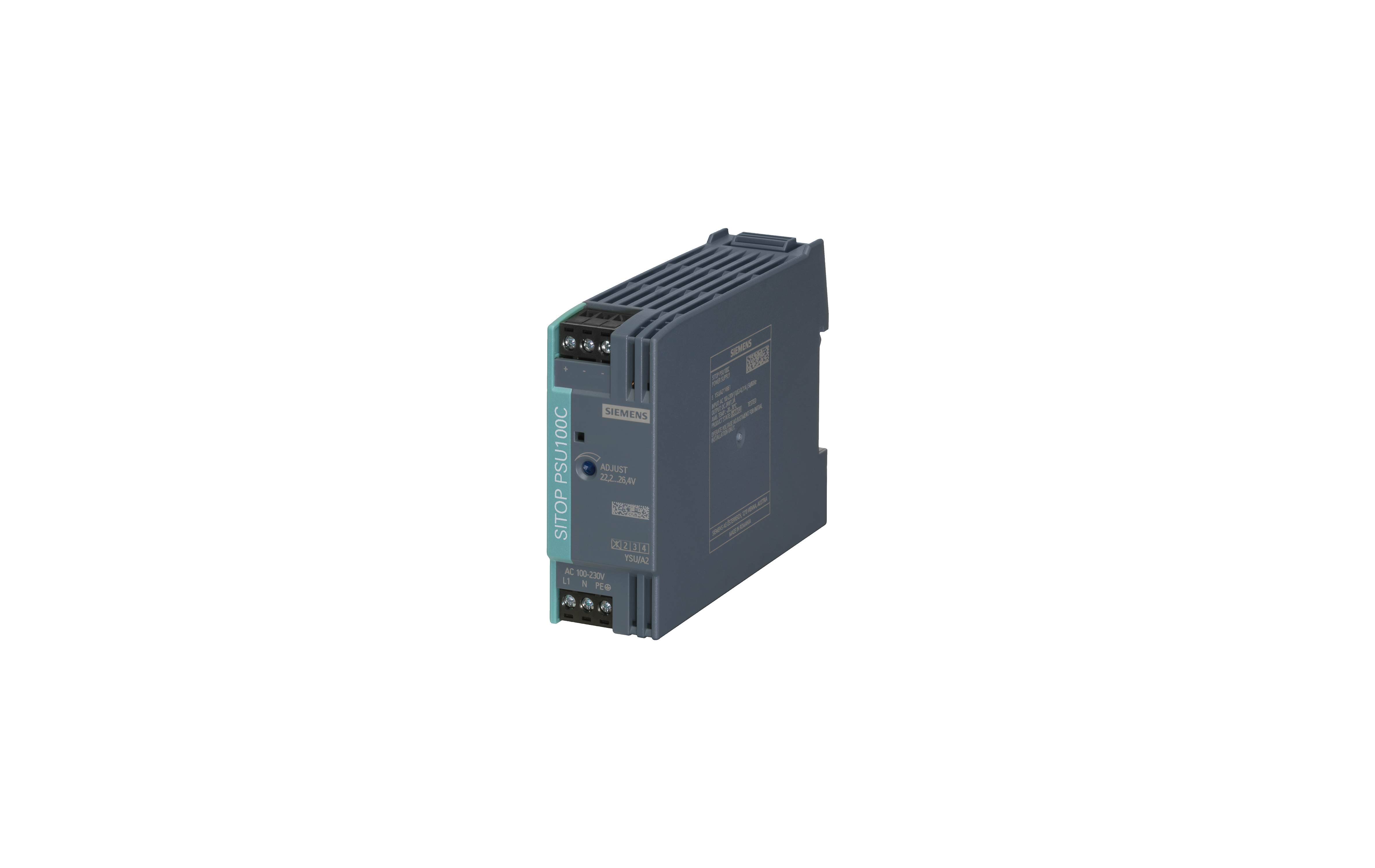 منبع تغذیه زیمنس SITOP PSU100C 12 V/2 A با کد فنی 6EP1321-5BA00