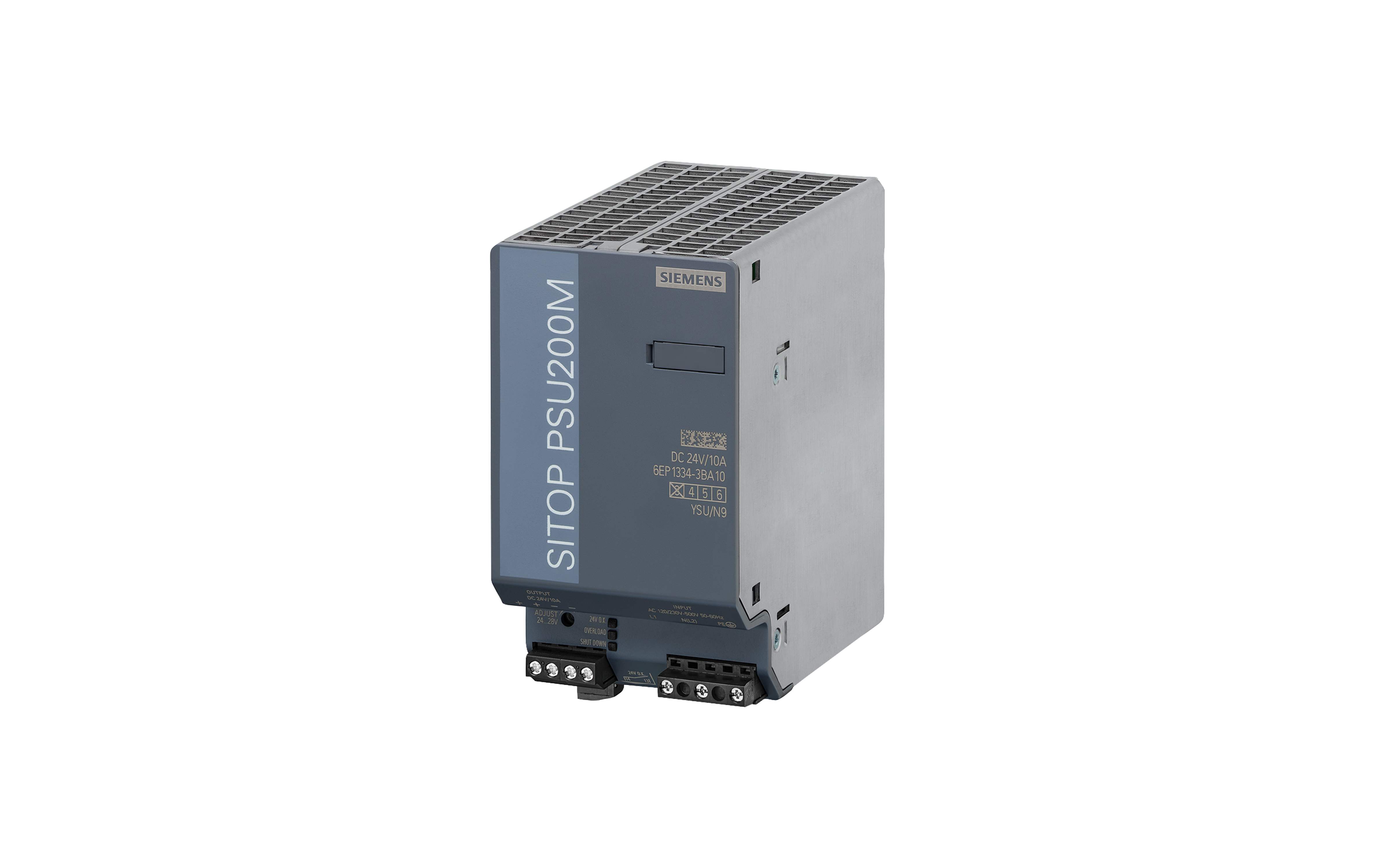 منبع تغذیه زیمنس SITOP PSU200M plus 10 A با کد فنی 6EP1334-3BA10-8AB0