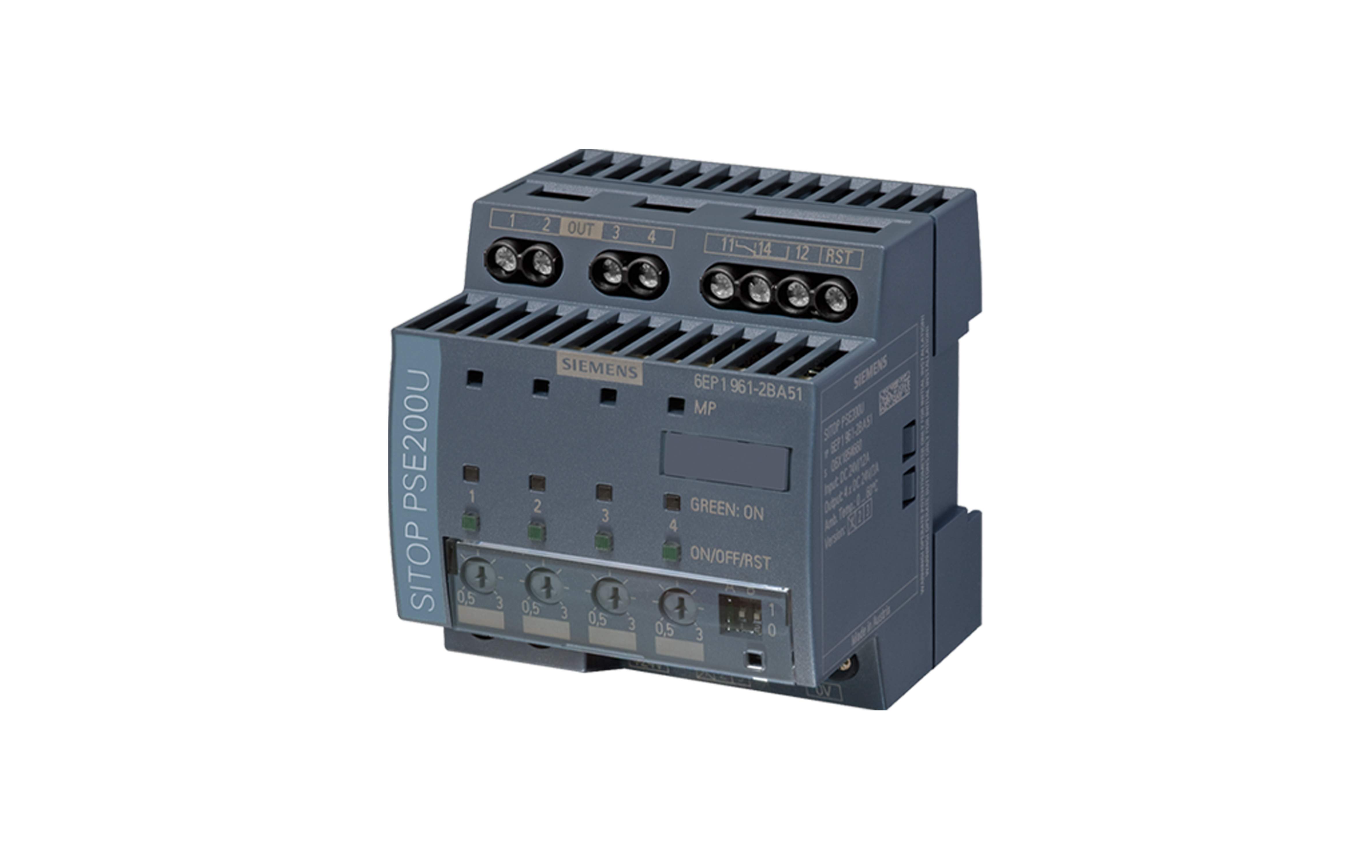 ماژول گزینشی زیمنس SITOP PSE200U 3 A NEC Class 2 با کد فنی 6EP1961-2BA51