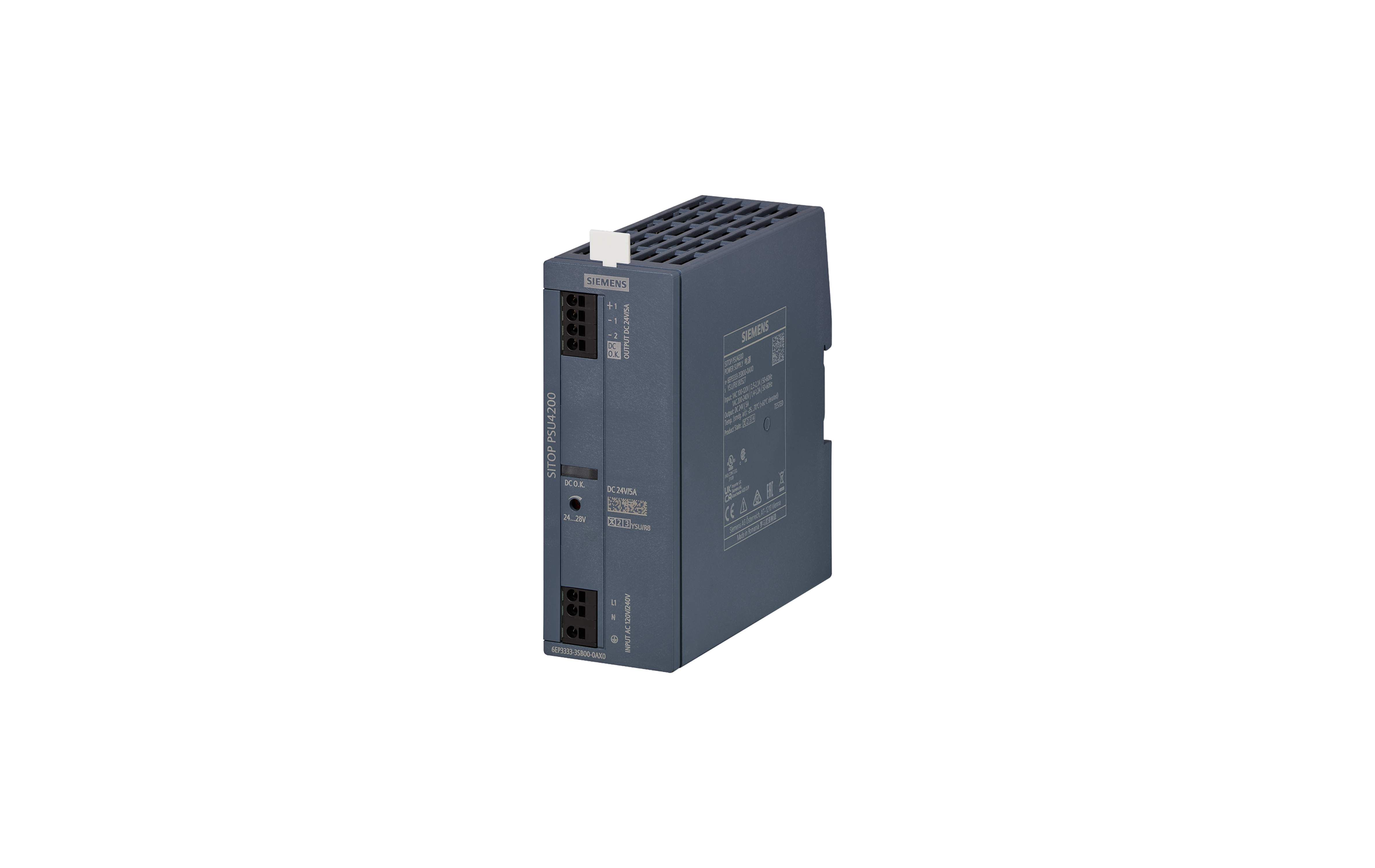 منبع تغذیه زیمنس SITOP PSU4200 1AC 24 V/5 A با کد فنی 6EP3333-3SB00-0AX0
