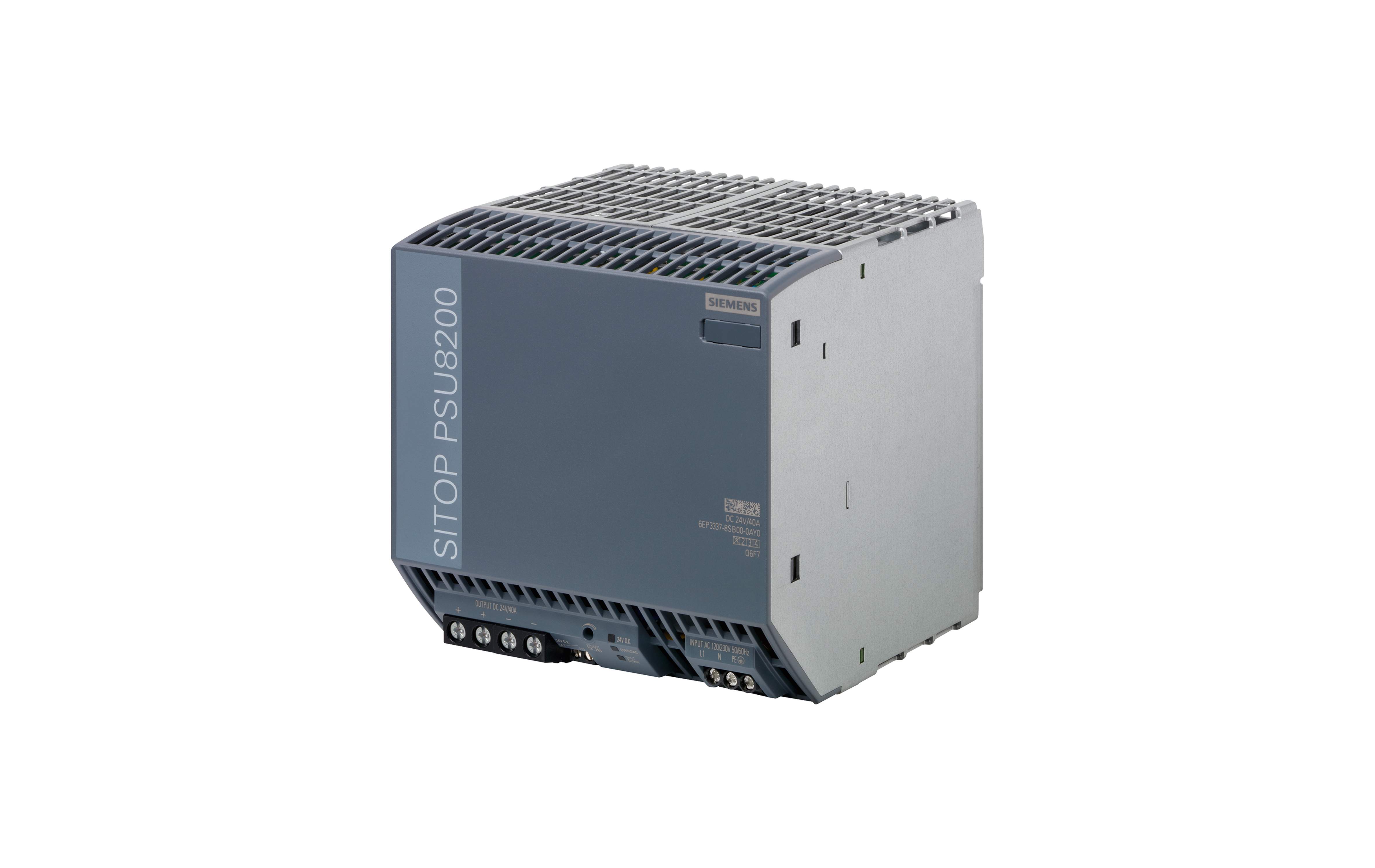 منبع تغذیه زیمنس SITOP PSU8200 24 V/40 A با کد فنی 6EP3337-8SB00-0AY0