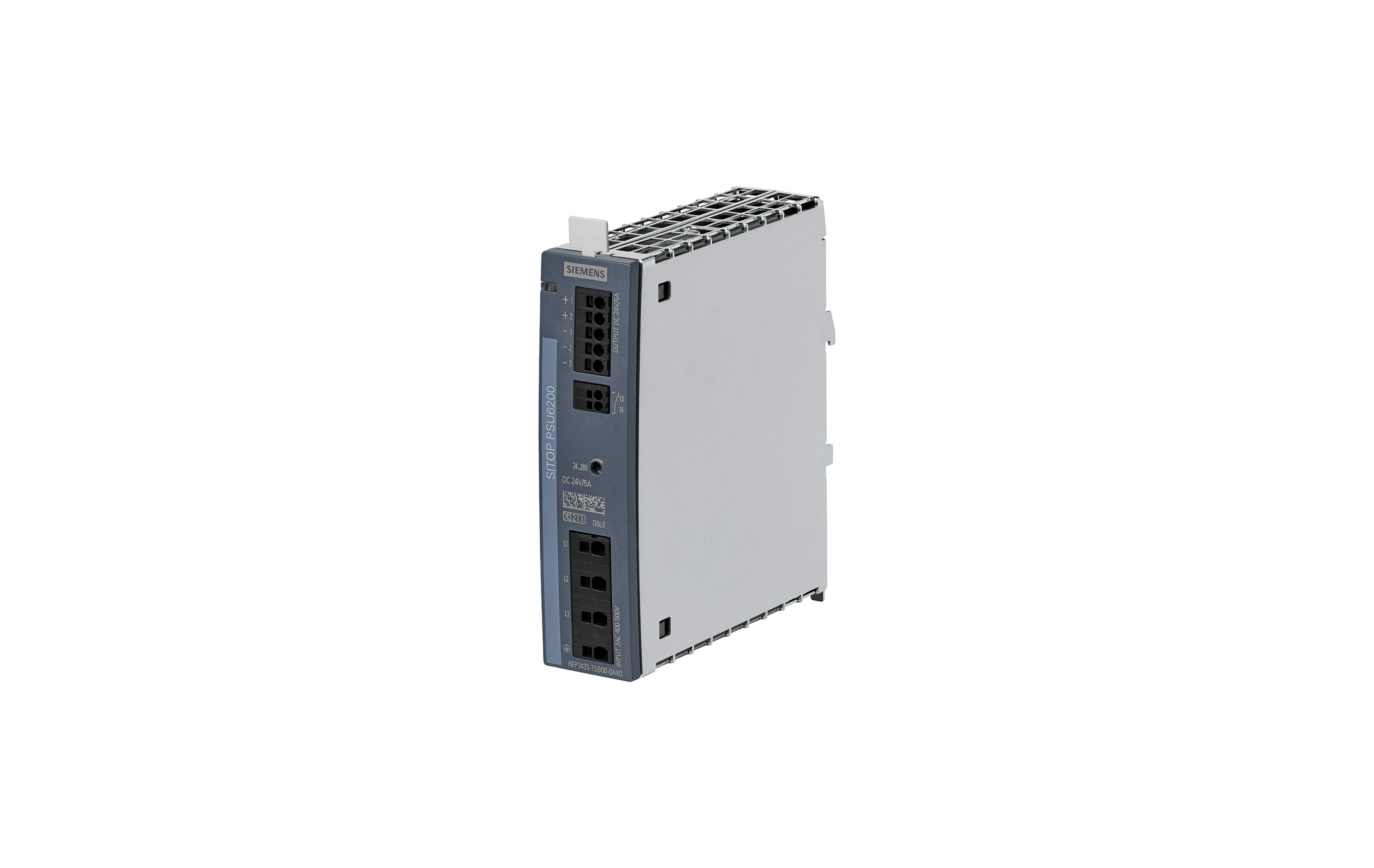 منبع تغذیه زیمنس SITOP PSU6200 24 V/5 A با کد فنی 6EP3433-7SB00-0AX0