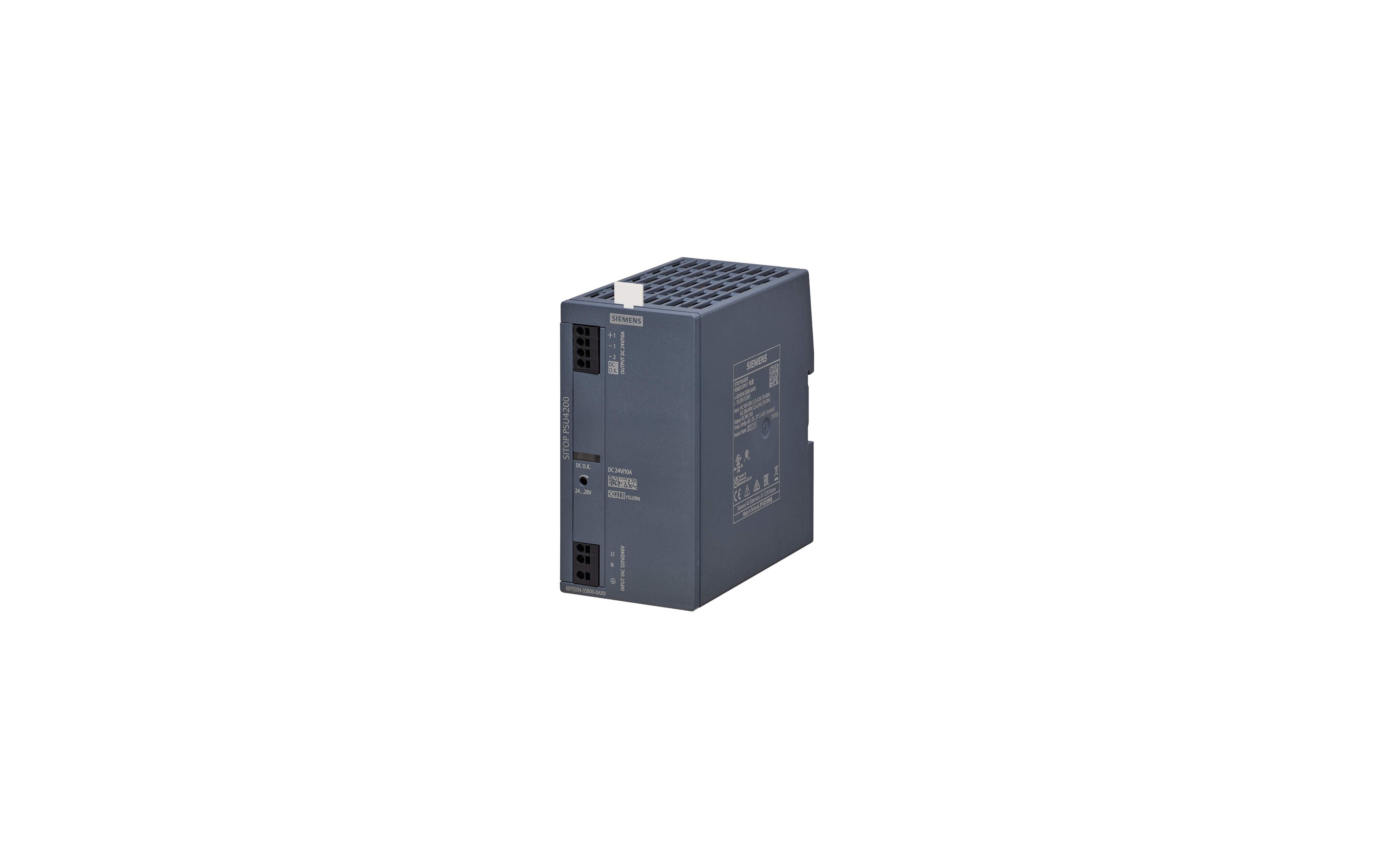 منبع تغذیه زیمنس SITOP PSU4200 3AC 24 V/10 A با کد فنی 6EP3434-3SB00-0AX0