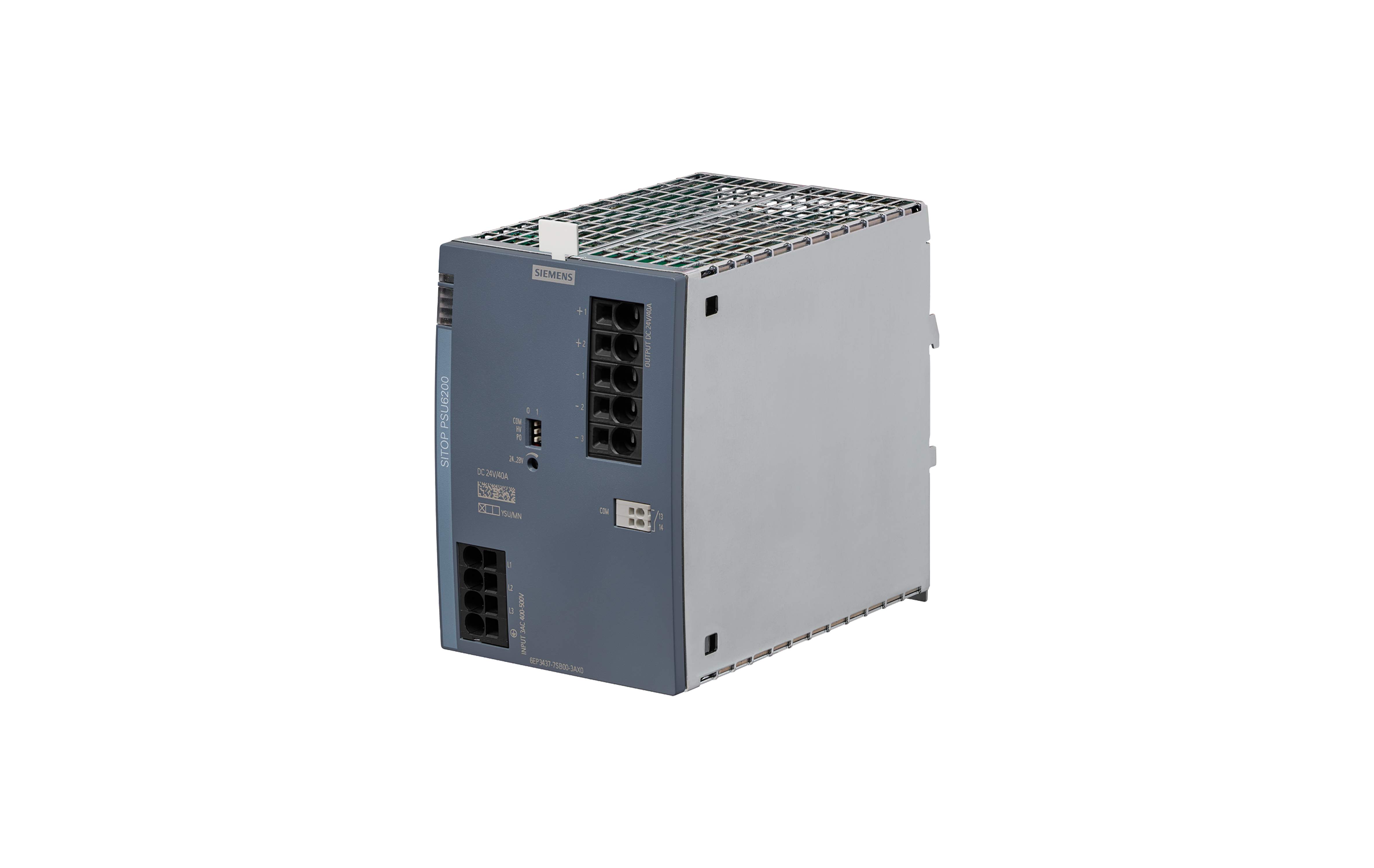 منبع تغذیه زیمنس SITOP PSU6200 24 V/40 A با کد فنی 6EP3437-7SC00-3AX0