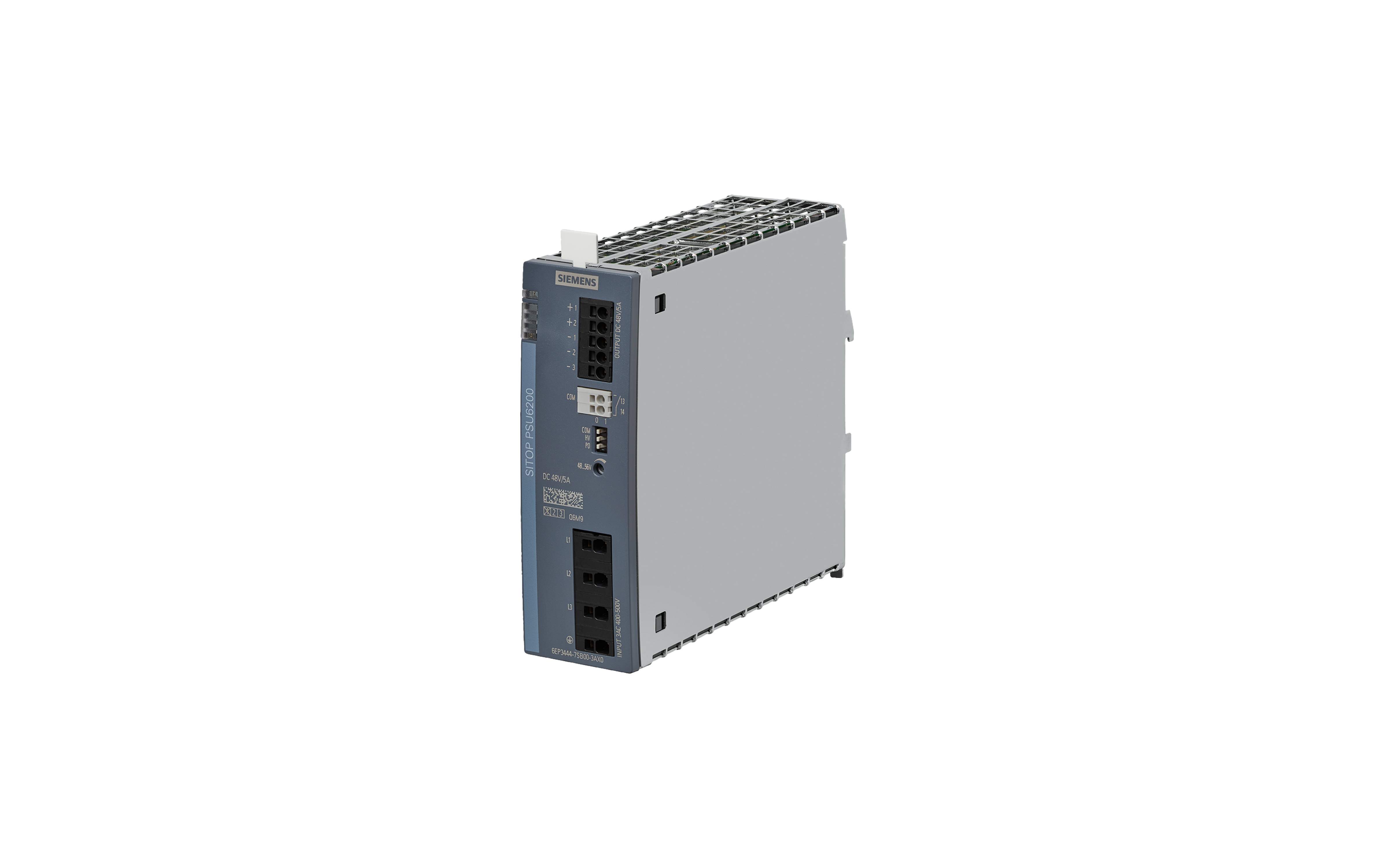 منبع تغذیه زیمنس SITOP PSU6200 48 V/5 A با کد فنی 6EP3444-7SB00-3AX0