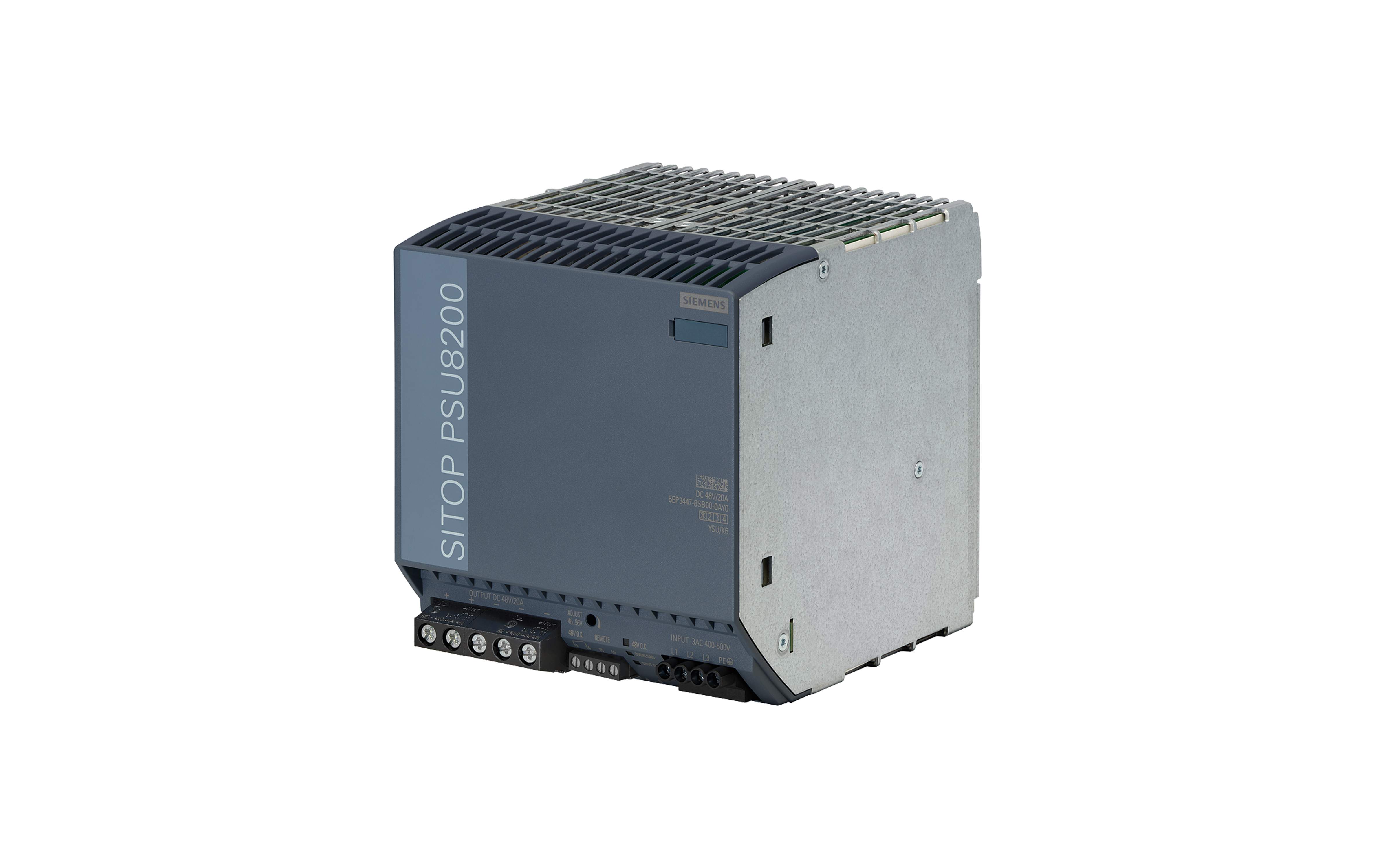 منبع تغذیه زیمنس SITOP PSU8200 48 V/20 A با کد فنی 6EP3447-8SB00-0AY0