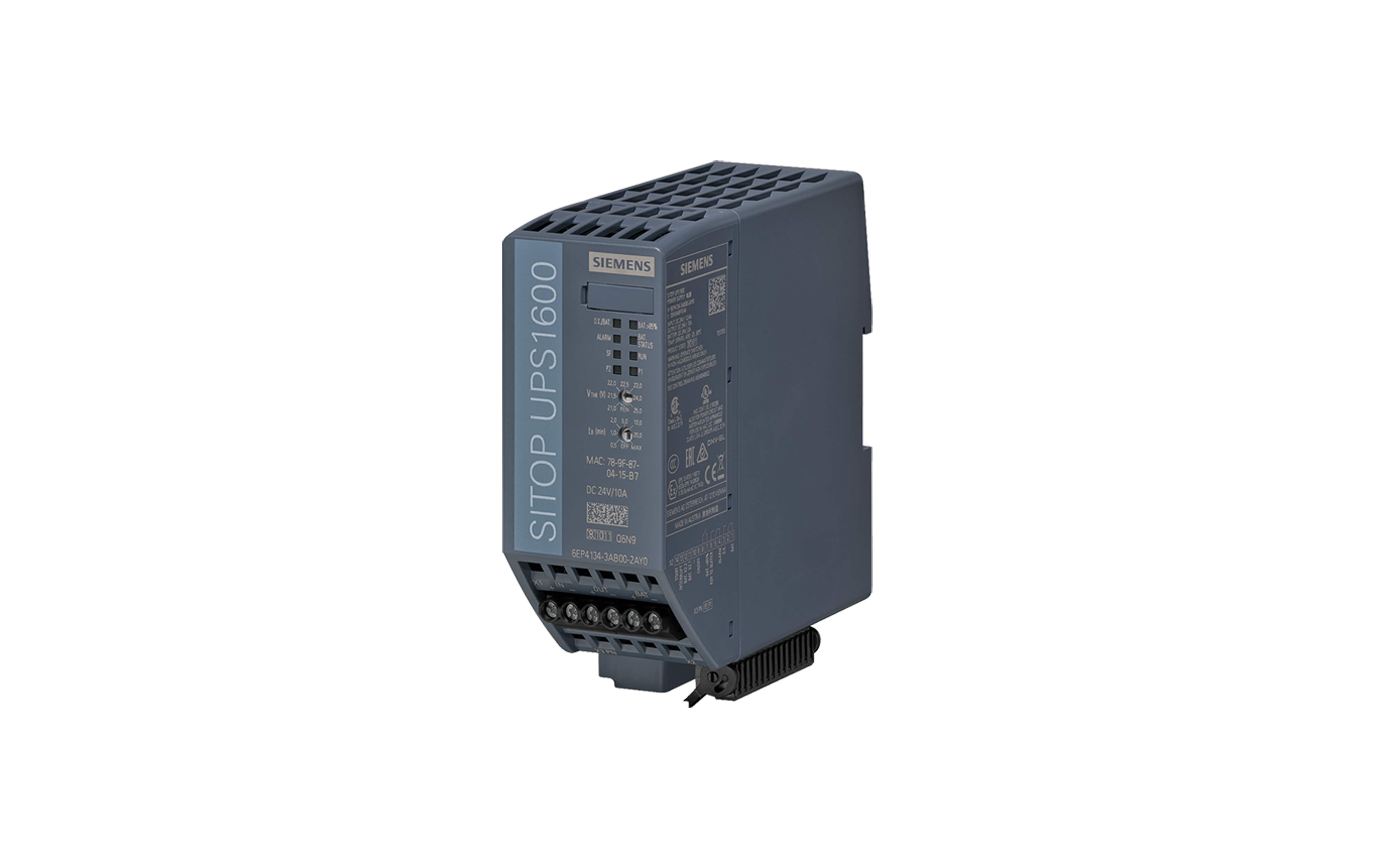 ماژول یو پی اس زیمنس SITOP UPS1600 10 A Ethernet/ PROFINET با کد فنی 6EP4134-3AB00-2AY0
