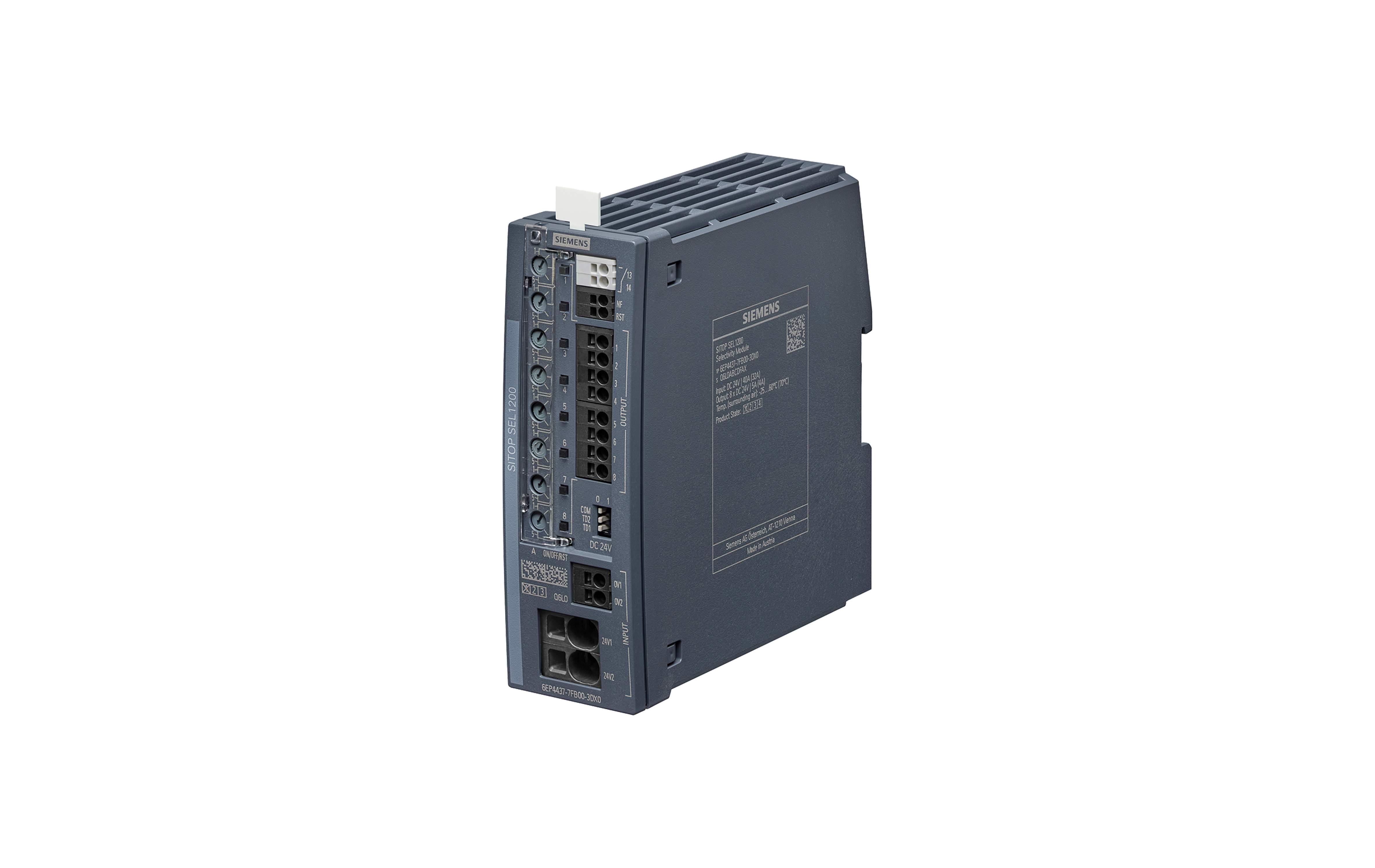 ماژول گزینشی زیمنس SITOP SEL1200 5 A با کد فنی 6EP4437-7FB00-3DX0