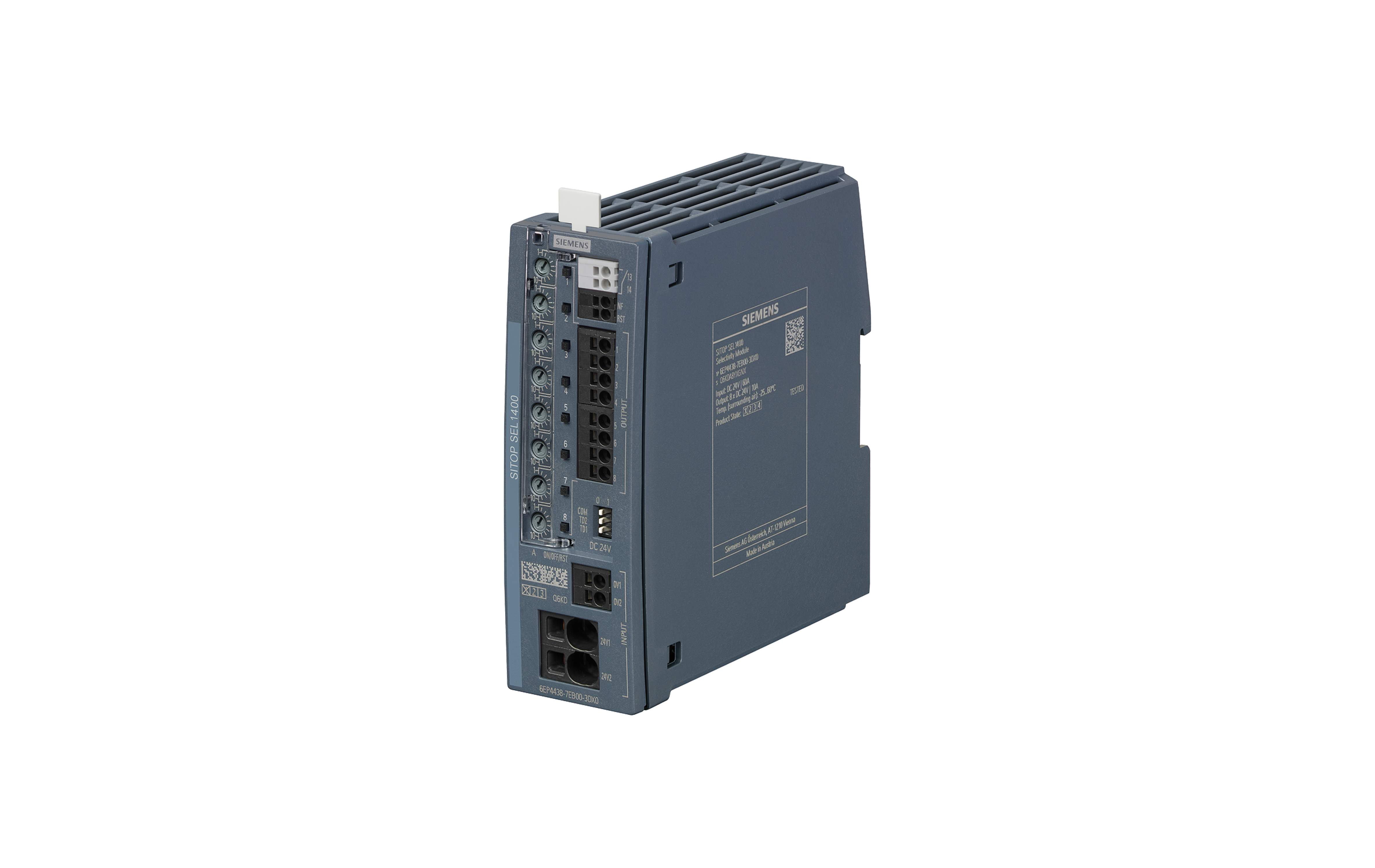 ماژول گزینشی زیمنس SITOP SEL1400 10 A با کد فنی 6EP4438-7EB00-3DX0