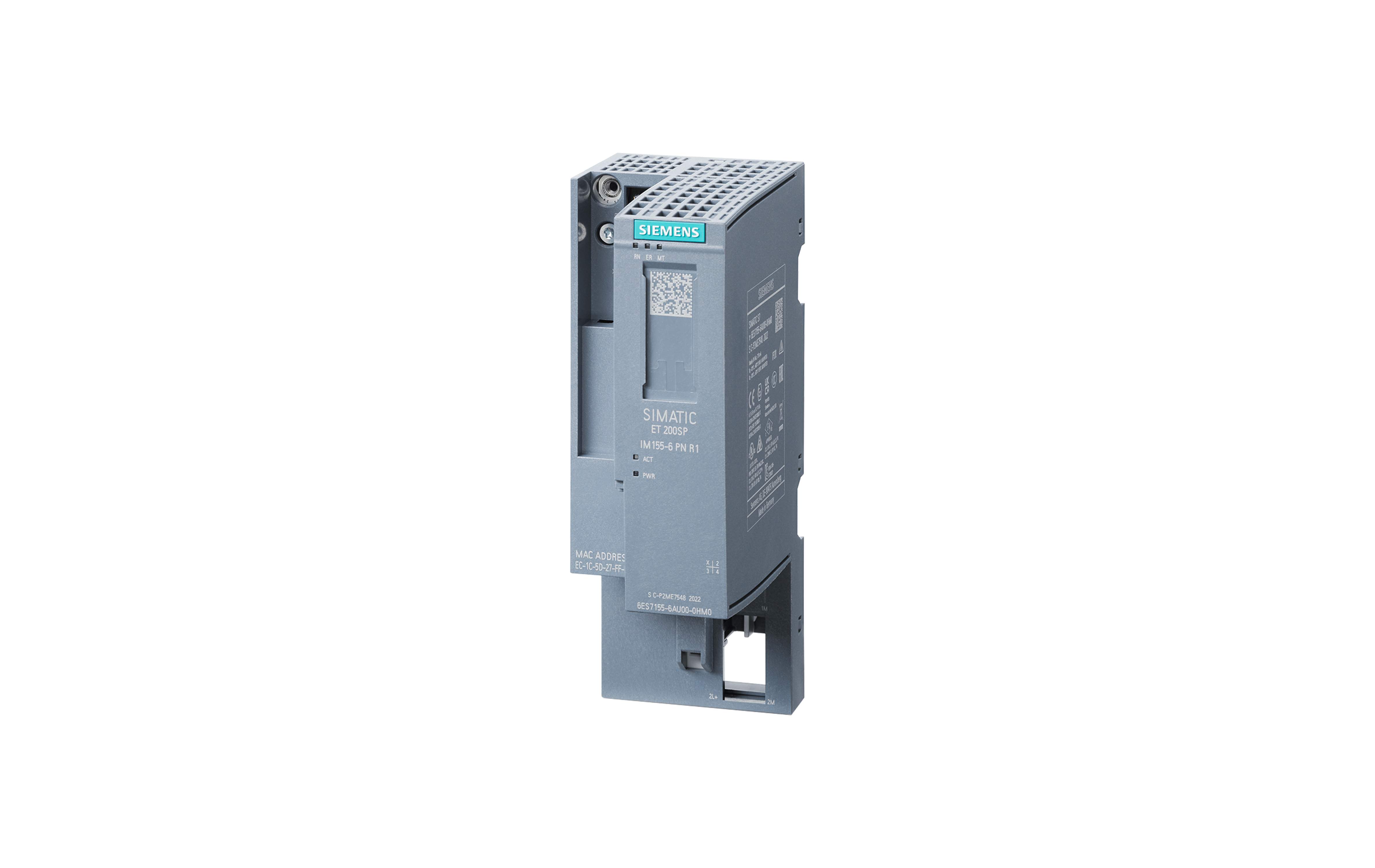 ماژول ارتباطی سری ET 200SP زیمنس IM 155-6 PN R1 با کد فنی 6ES7155-6AU00-0HM0
