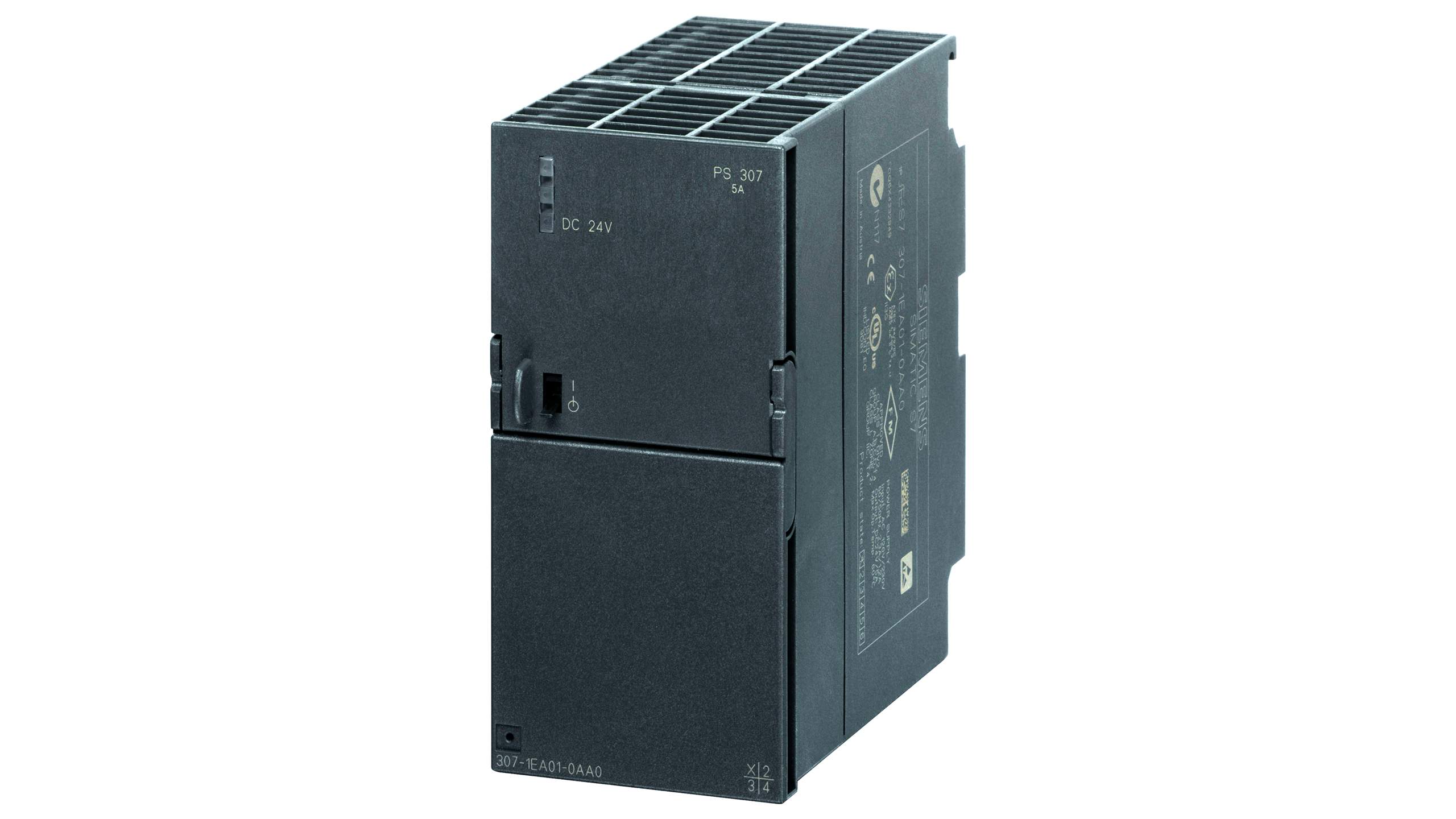 منبع تغذیه سری ۳۰۰ زیمنس مدل PS307 24 V DC/5 A با کد فنی 6ES7307-1EA01-0AA0