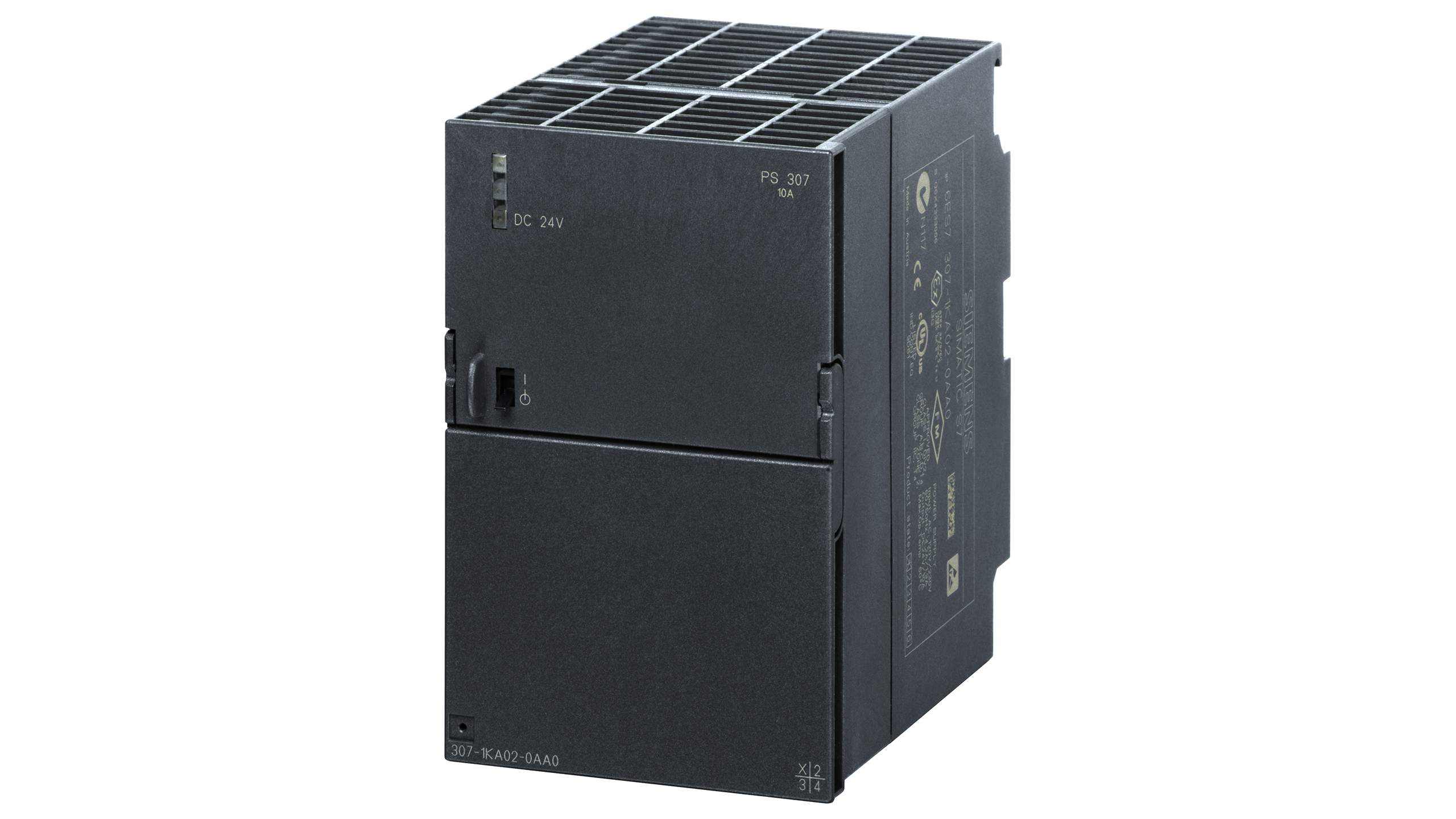 منبع تغذیه سری ۳۰۰ زیمنس مدل PS307 24 V DC/10 A با کد فنی 6ES7307-1KA02-0AA0