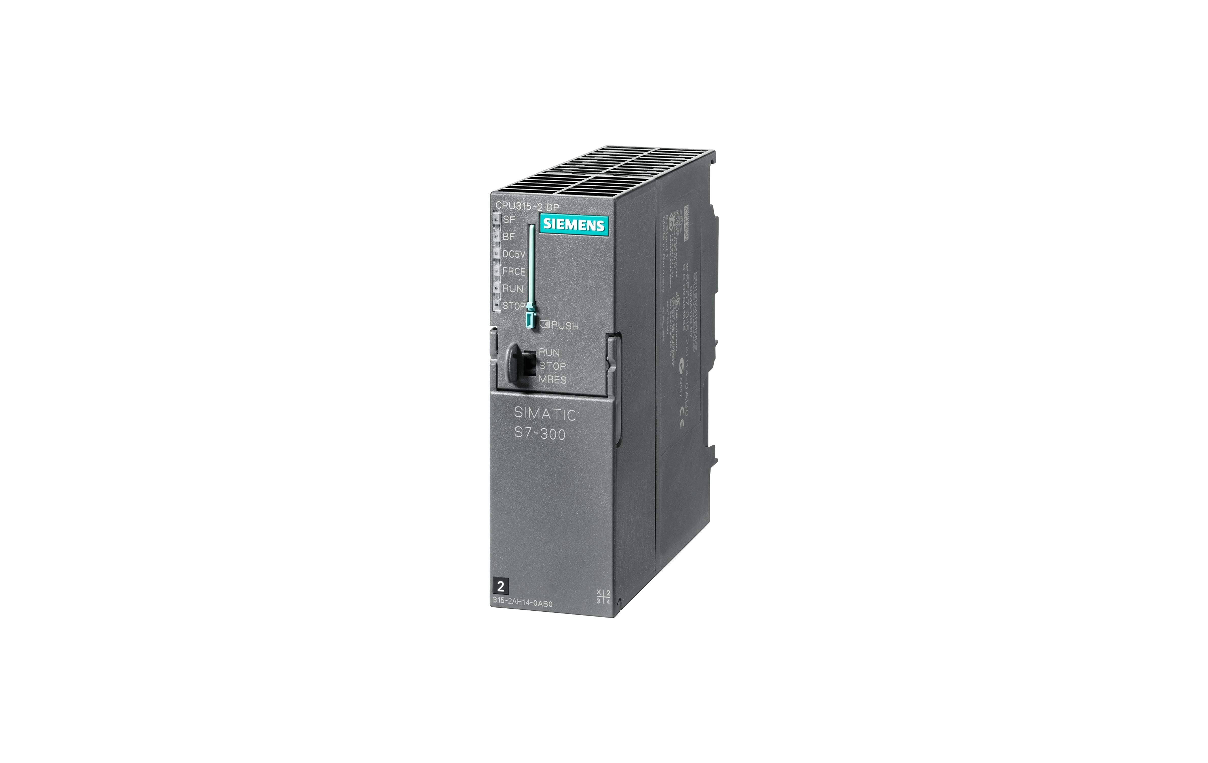 سی پی یو استاندارد سری ۳۰۰ زیمنس مدل CPU 315-2DP با کد فنی 6ES7315-2AH14-0AB0