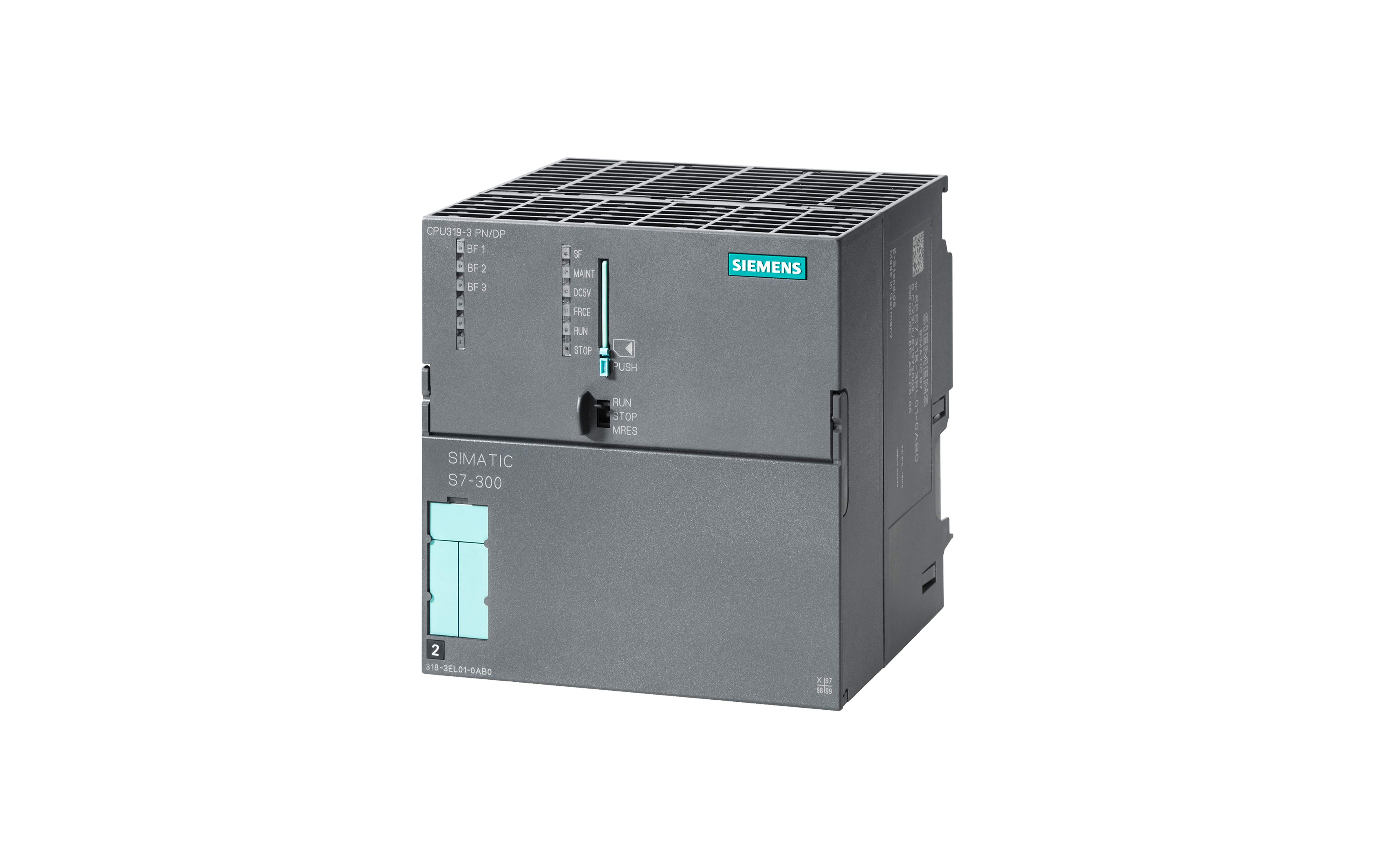 سی پی یو استاندارد سری ۳۰۰ زیمنس مدل CPU 319-3 PN/DP با کد فنی 6ES7318-3EL01-0AB0