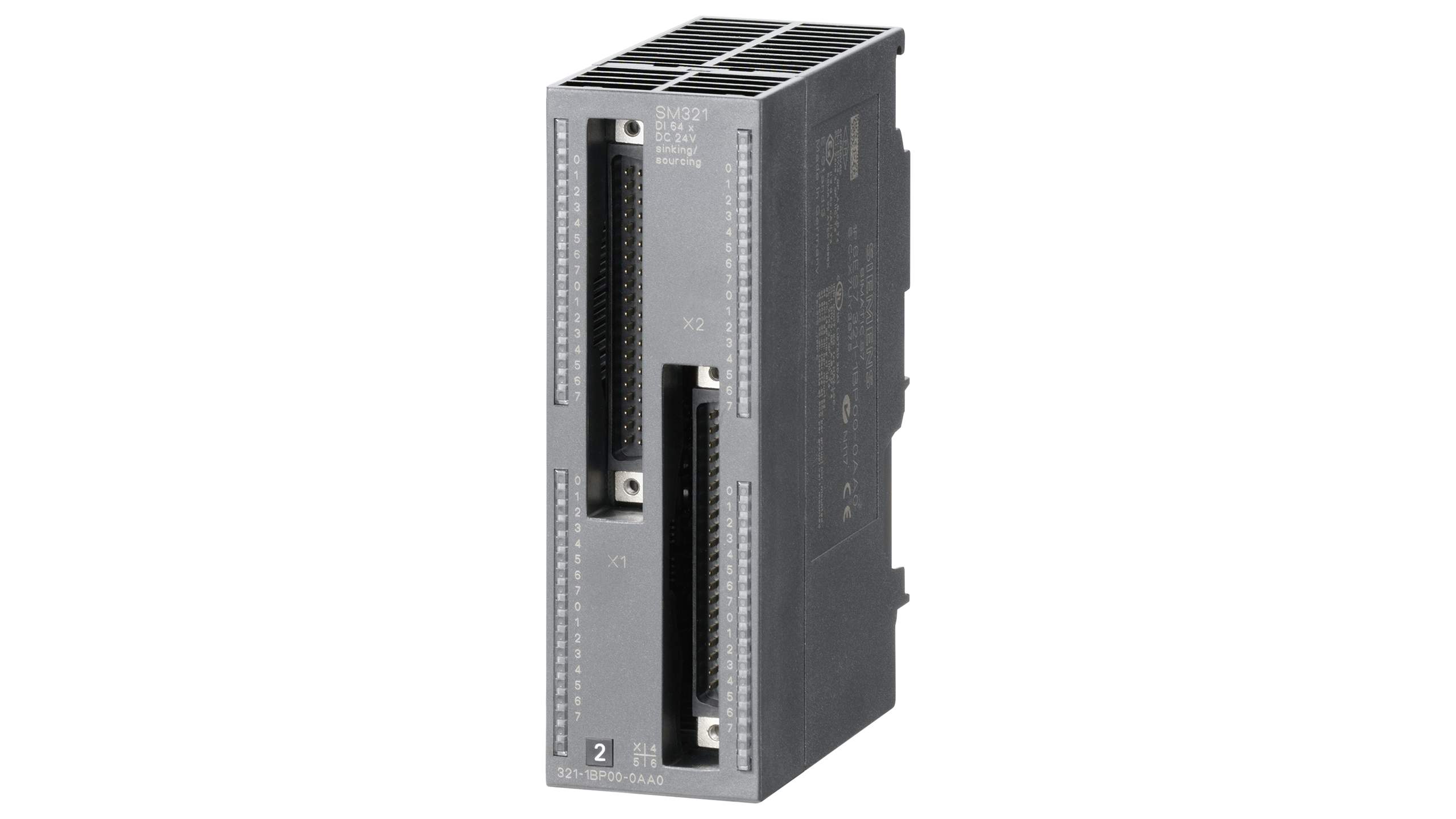 سیگنال ماژول ورودی دیجیتال زیمنس SM 321, 64 DI, 24 V DC, Sink/source input با کد فنی 6ES7321-1BP00-0AA0