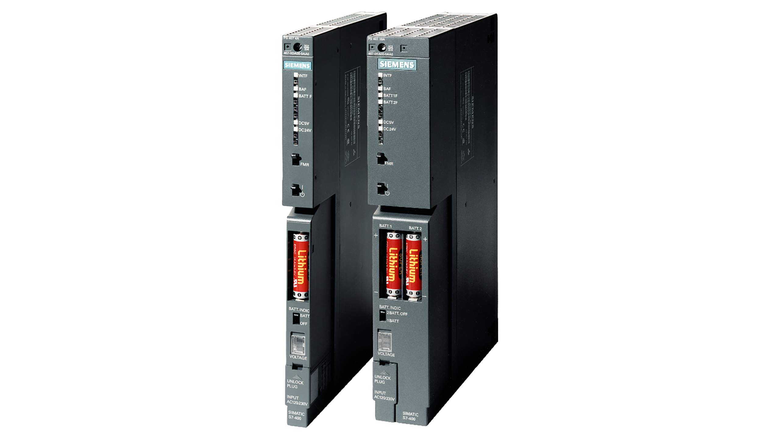 منبع تغذیه سری ۴۰۰ زیمنس مدل PS 405 24/48/60 V DC; 5 V DC/10 A با کد فنی 6ES7405-0KA02-0AA0