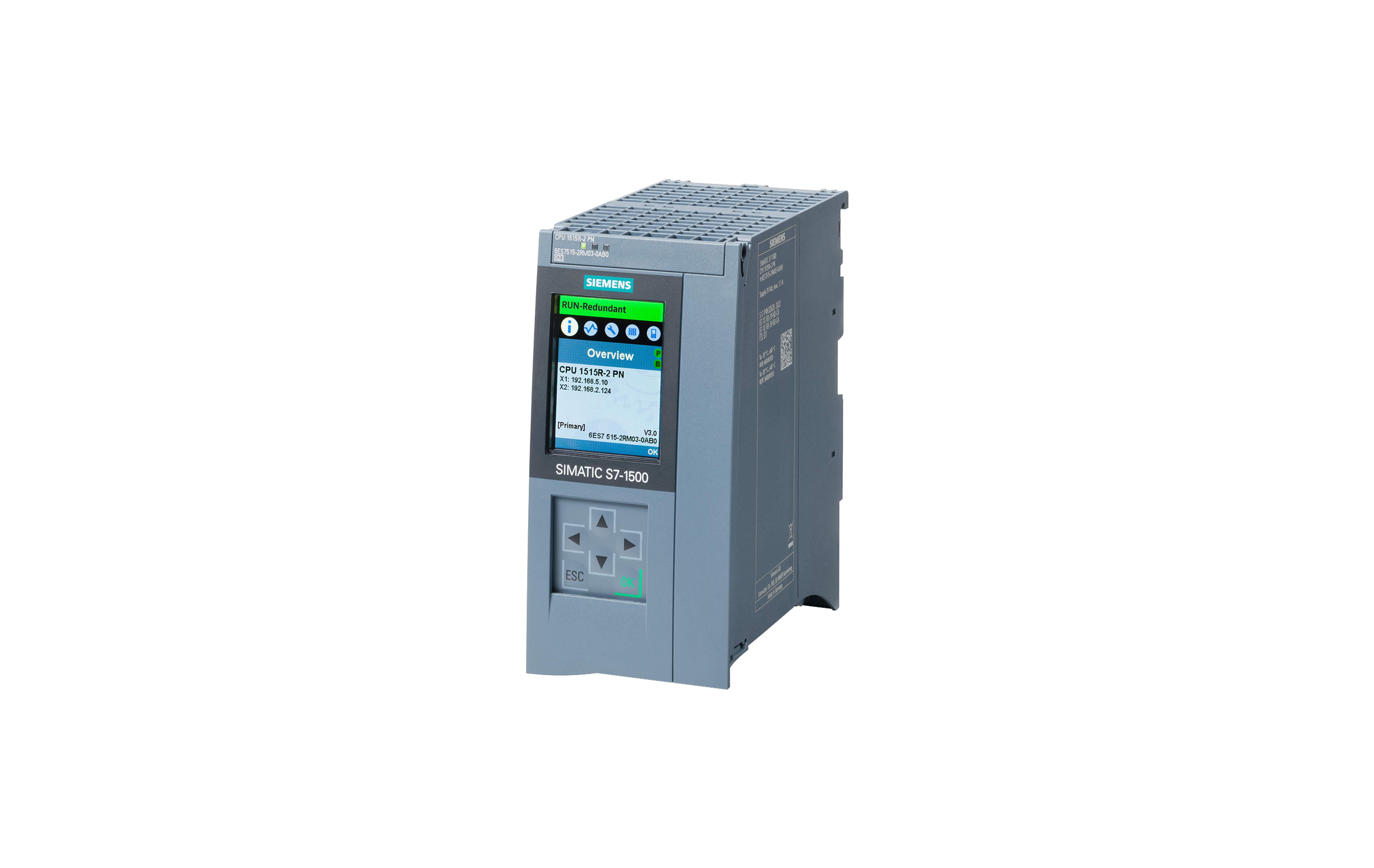 سی پی یو ریداندانت سری ۱۵۰۰ زیمنس مدل CPU 1515R-2 PN با کد فنی 6ES7515-2RN03-0AB0
