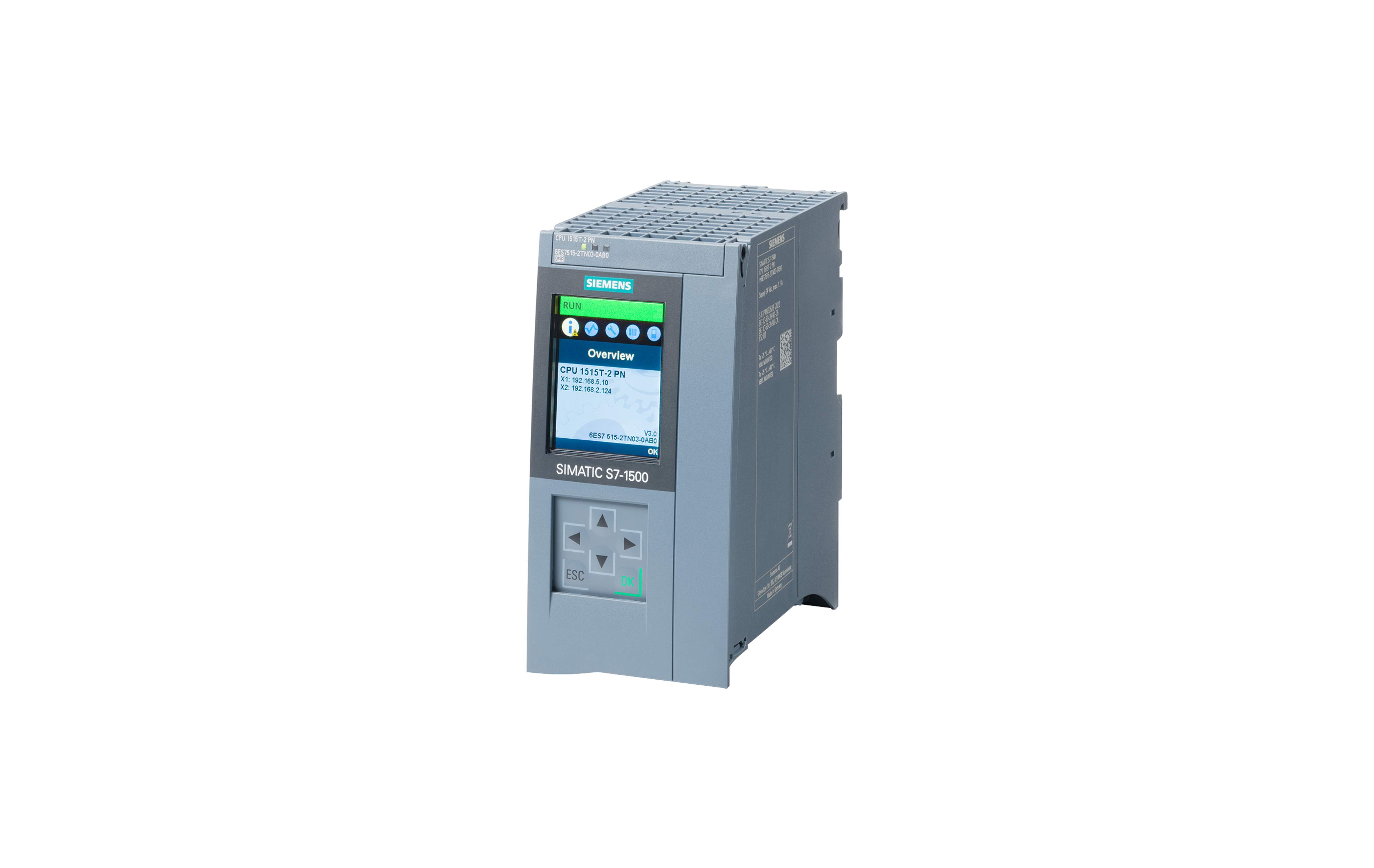 تکنولوژی سی پی یو سری ۱۵۰۰ زیمنس مدل CPU 1515T-2 PN با کد فنی 6ES7515-2TN03-0AB0