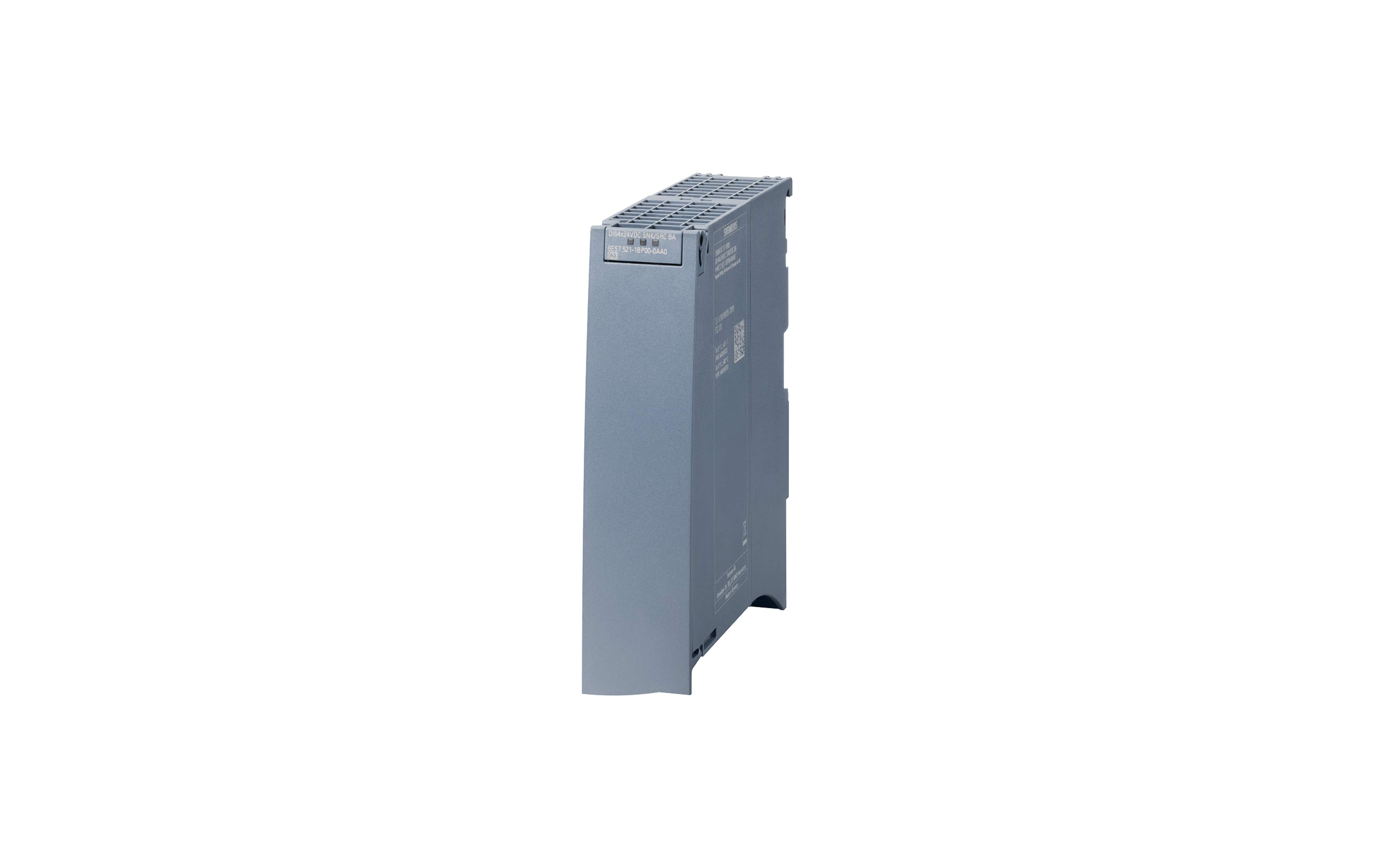 ماژول ورودی دیجیتال زیمنس SM 521, DI 64xDC 24V SNK/SRC BA با کد فنی 6ES7521-1BP00-0AA0