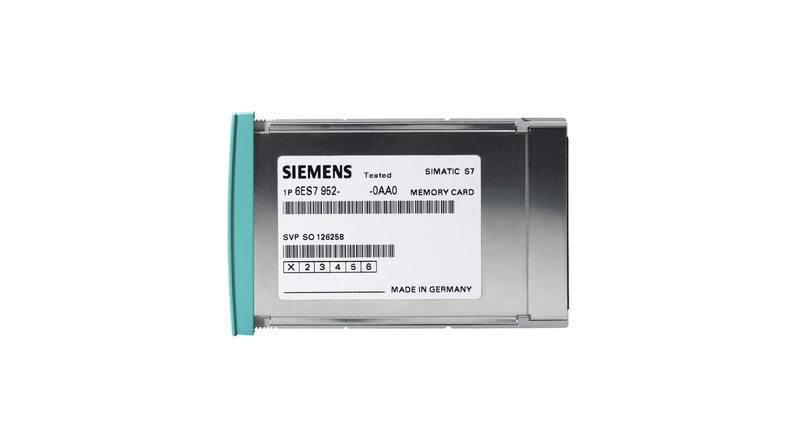 کارت حافظه سری ۴۰۰ زیمنس مدل RAM Memory Card 2 Mbyte با کد فنی 6ES7952-1AL00-0AA0